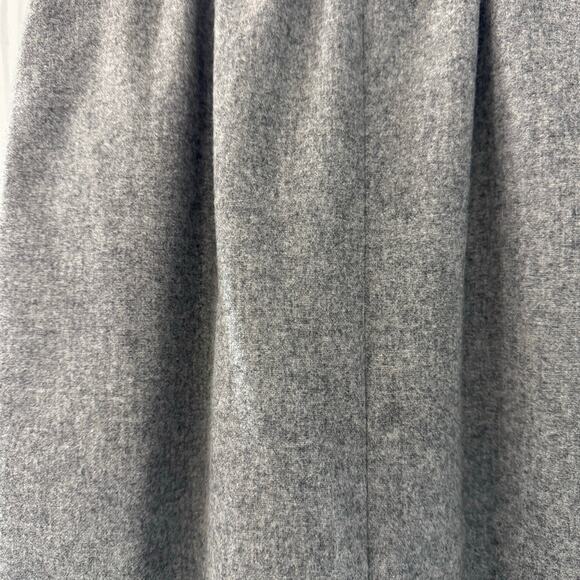 Vintage Wool Gray Pencil Skirt Front Slit Classic 1960s USA Size 6 - Picture 3 of 9